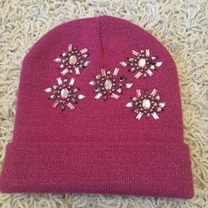 Claire's Accessories - New winter hat embellished pink Claire's Accessories - New winter hat embellished pink